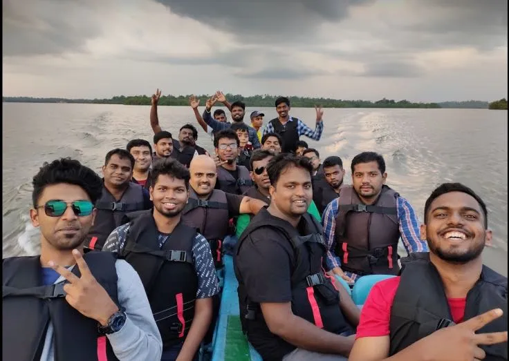 Prakash with colleagues at Dayspring