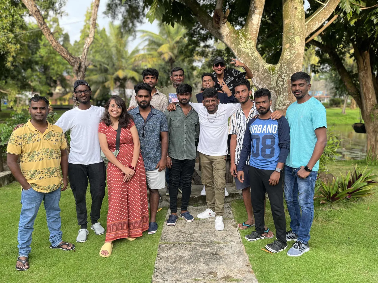Shivaraj Joseph with colleagues at Dayspring